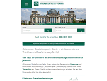 Tablet Screenshot of grieneisen-bestattungen.de